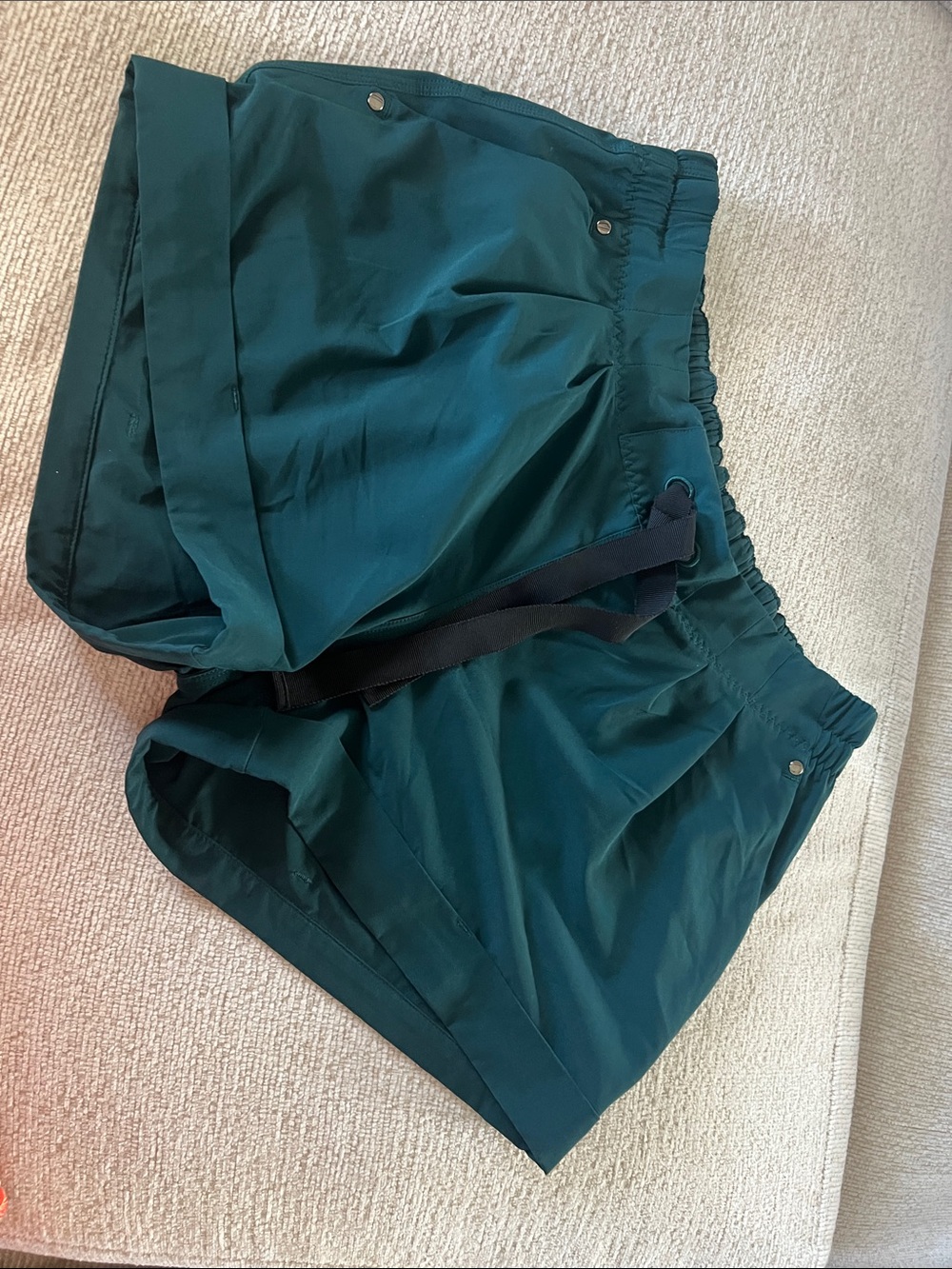 Women's Teal Athletic Shorts - Elastic Waist